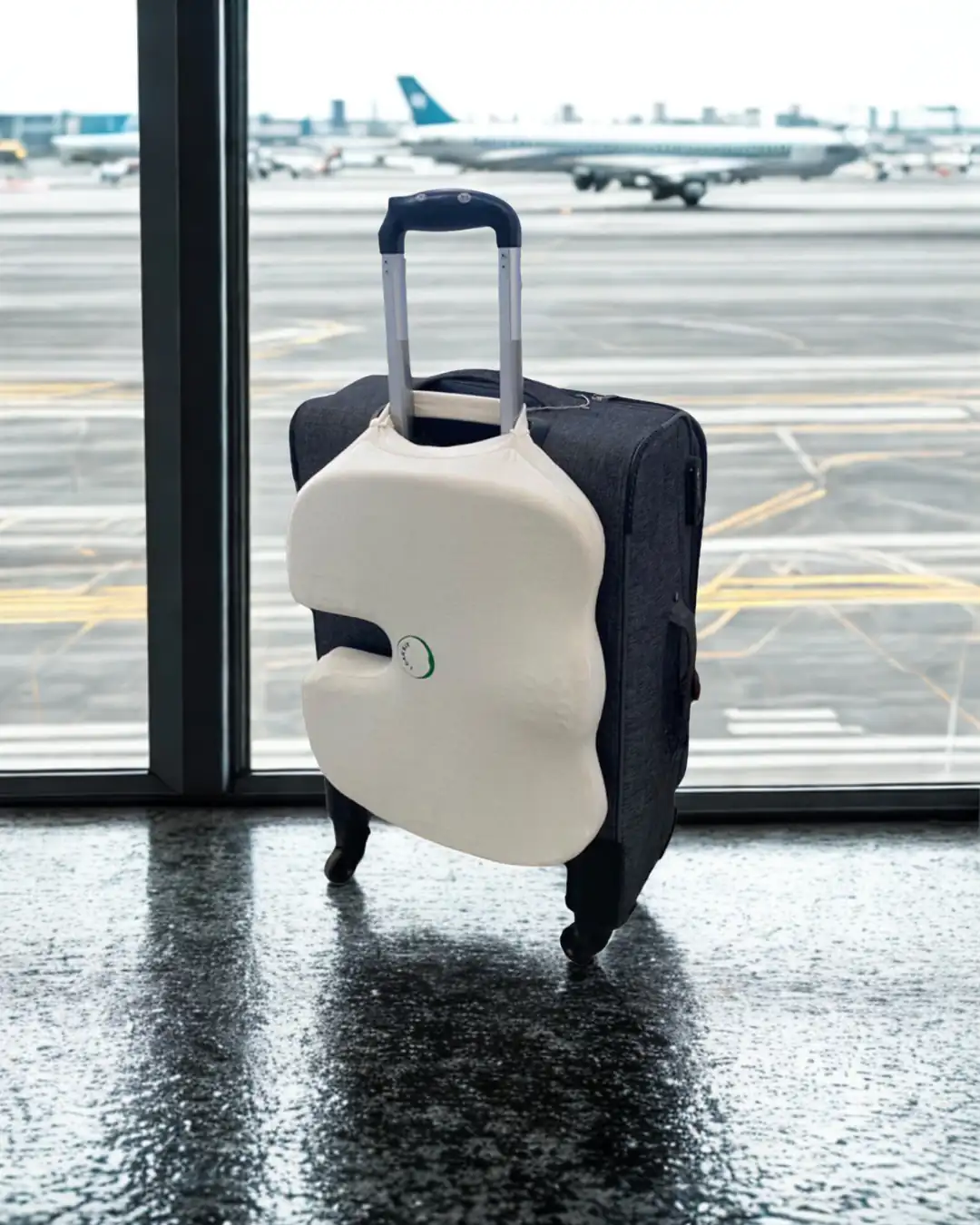 כרית iCanSit תלויה על ידית מזוודה